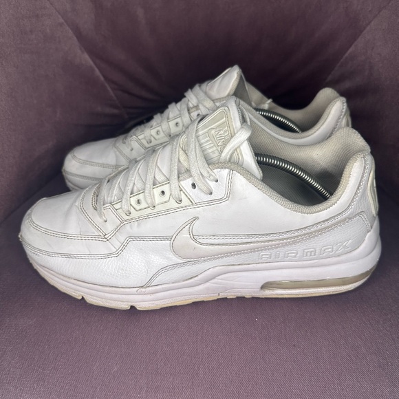 (2 Pair) Nike Air Max LTD 3 Triple White Sneakers - Picture 12 of 16